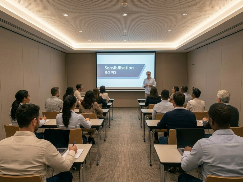 Formation sensibilisation RGPD dirigeants et équipes en salle — DUO Conseil Montpellier