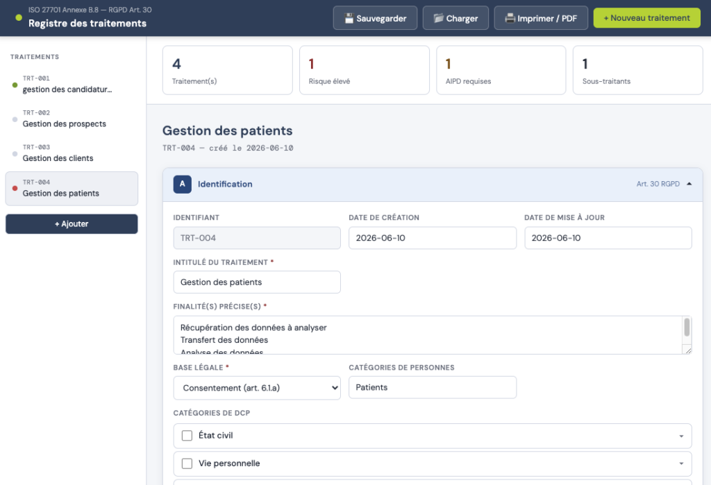 Registre des traitements RGPD une obligation et une méthode en 5 étapes.